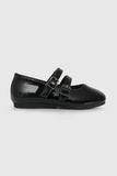 BALLERINA DOBLE TRABA CHAROL NEGRO / BLACK