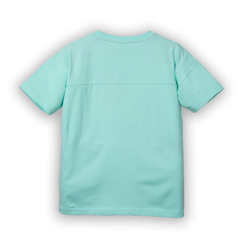 Polera Niño Turquesa / Coral