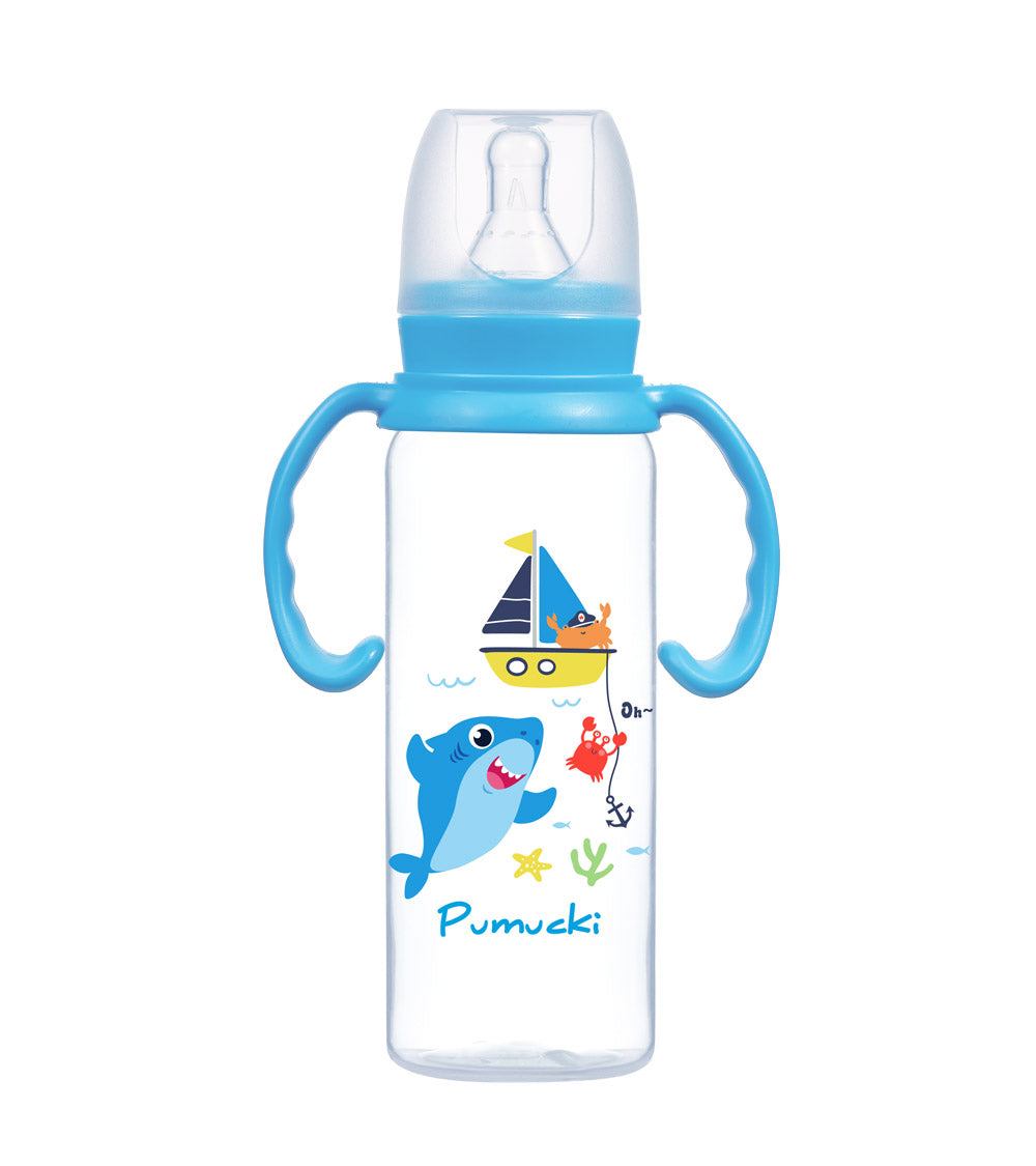 Mamadera Anticólico 8oz CELESTE