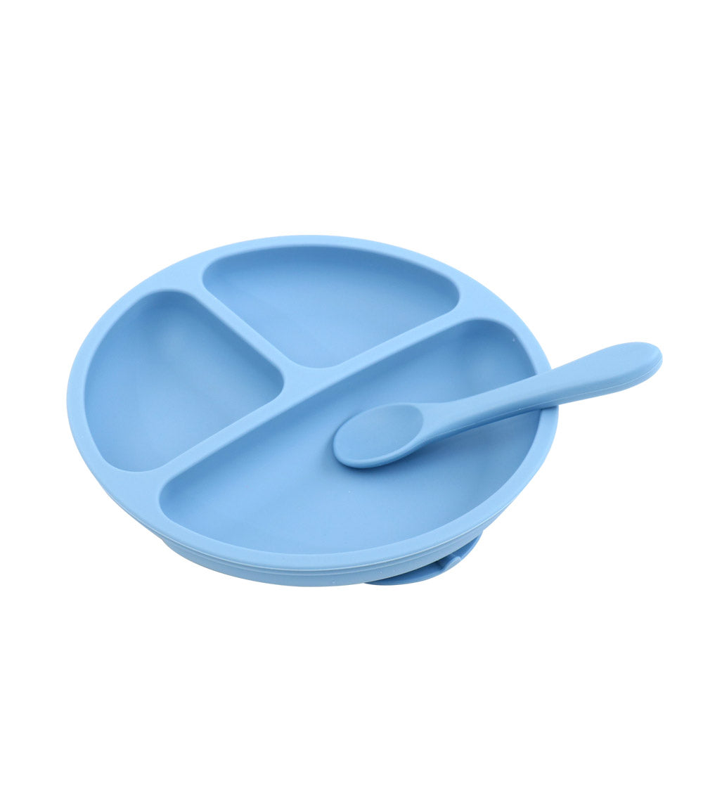 Set De Plato y Cuchara CELESTE