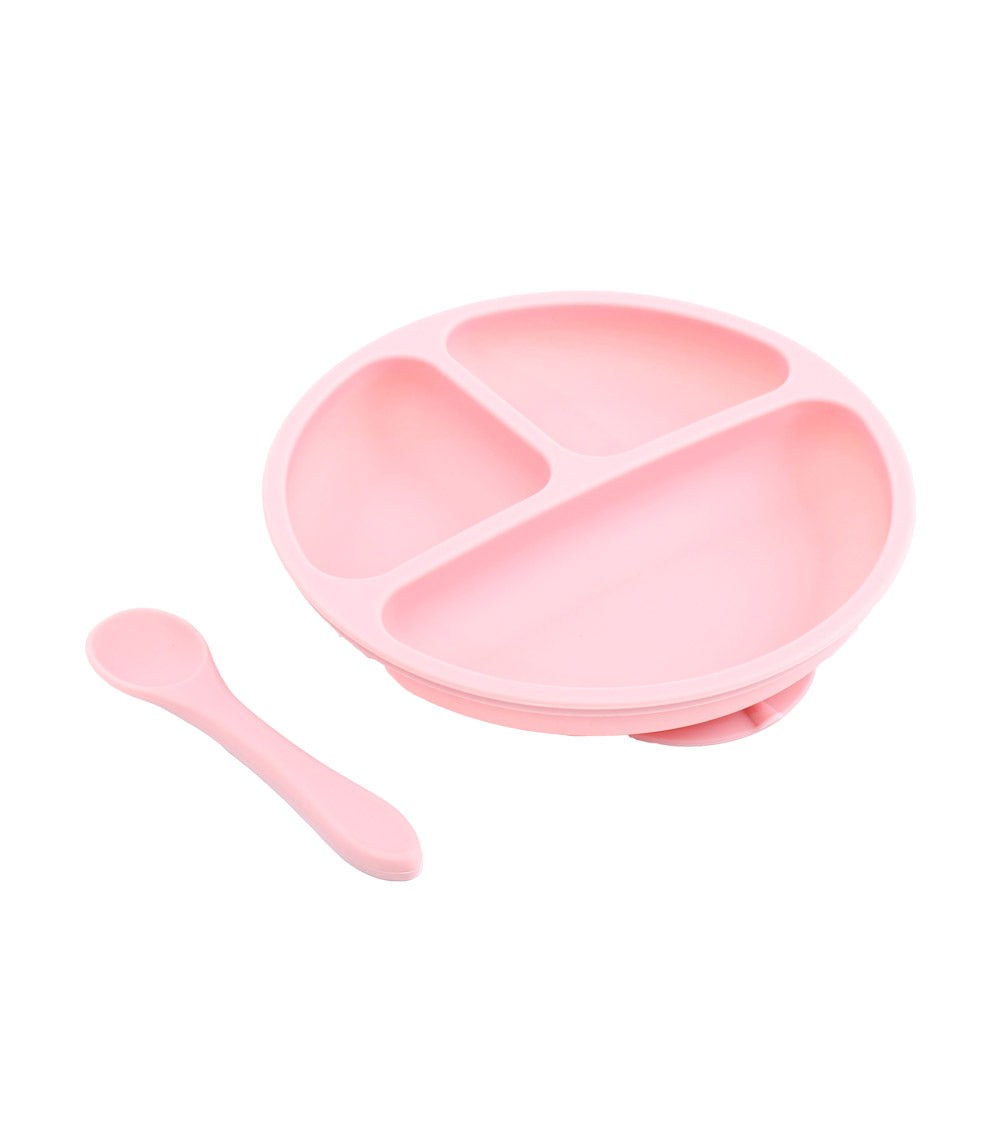 Set De Plato y Cuchara ROSADO