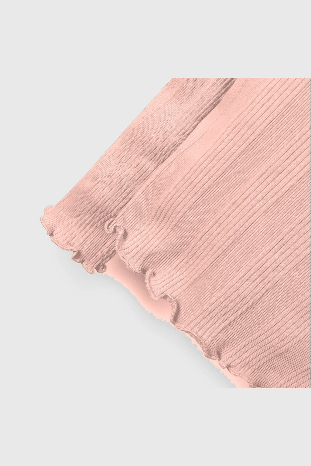Polera K1 Girl Canalé Rosado detalle