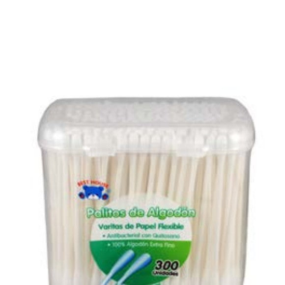 Palitos de Algodon Caja 300 - Best House