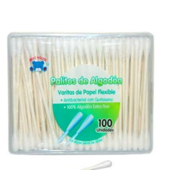 Palitos de Algodon Caja 100 - Best House