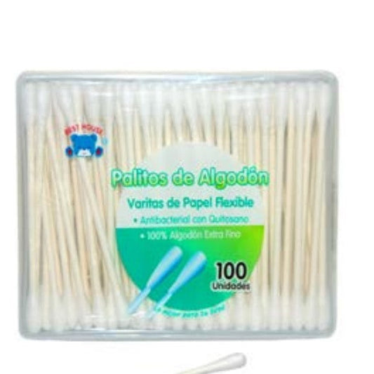 Palitos de Algodon Caja 100 - Best House