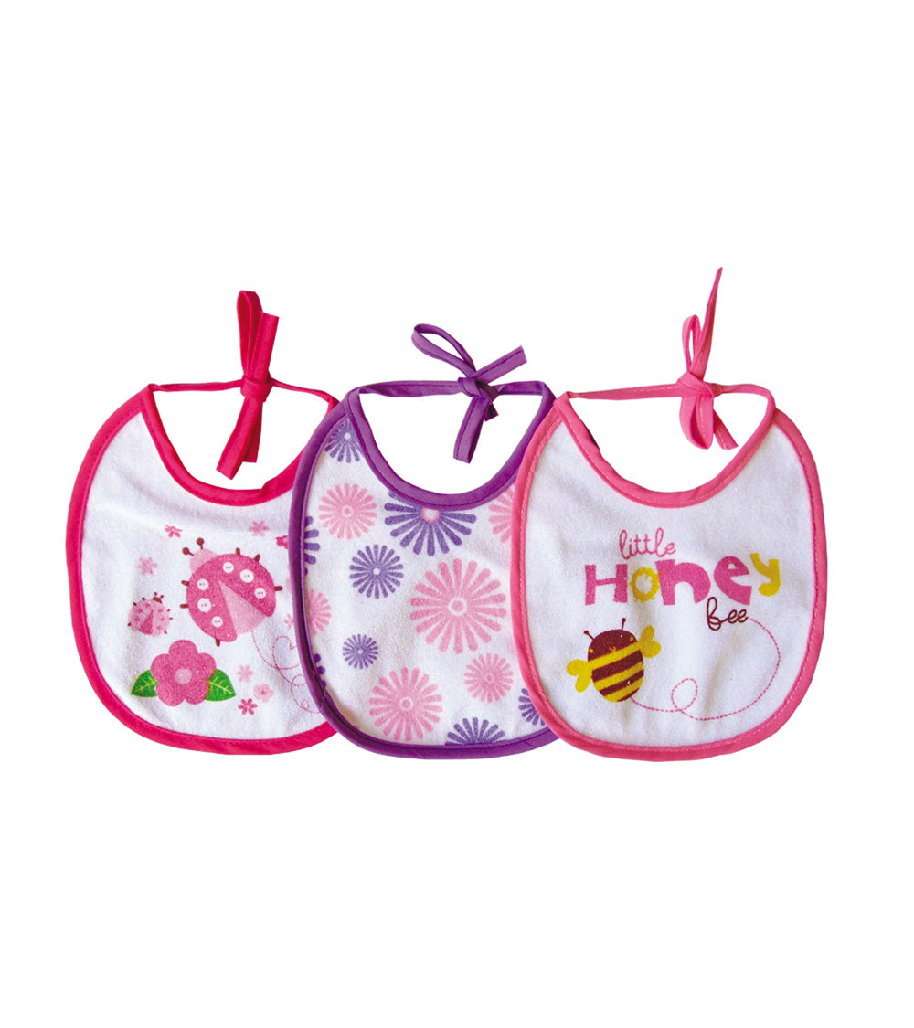 Set de 3 Baberos Impermeables T-M ROSA