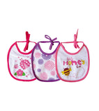 Set de 3 Baberos Impermeables T-M ROSA