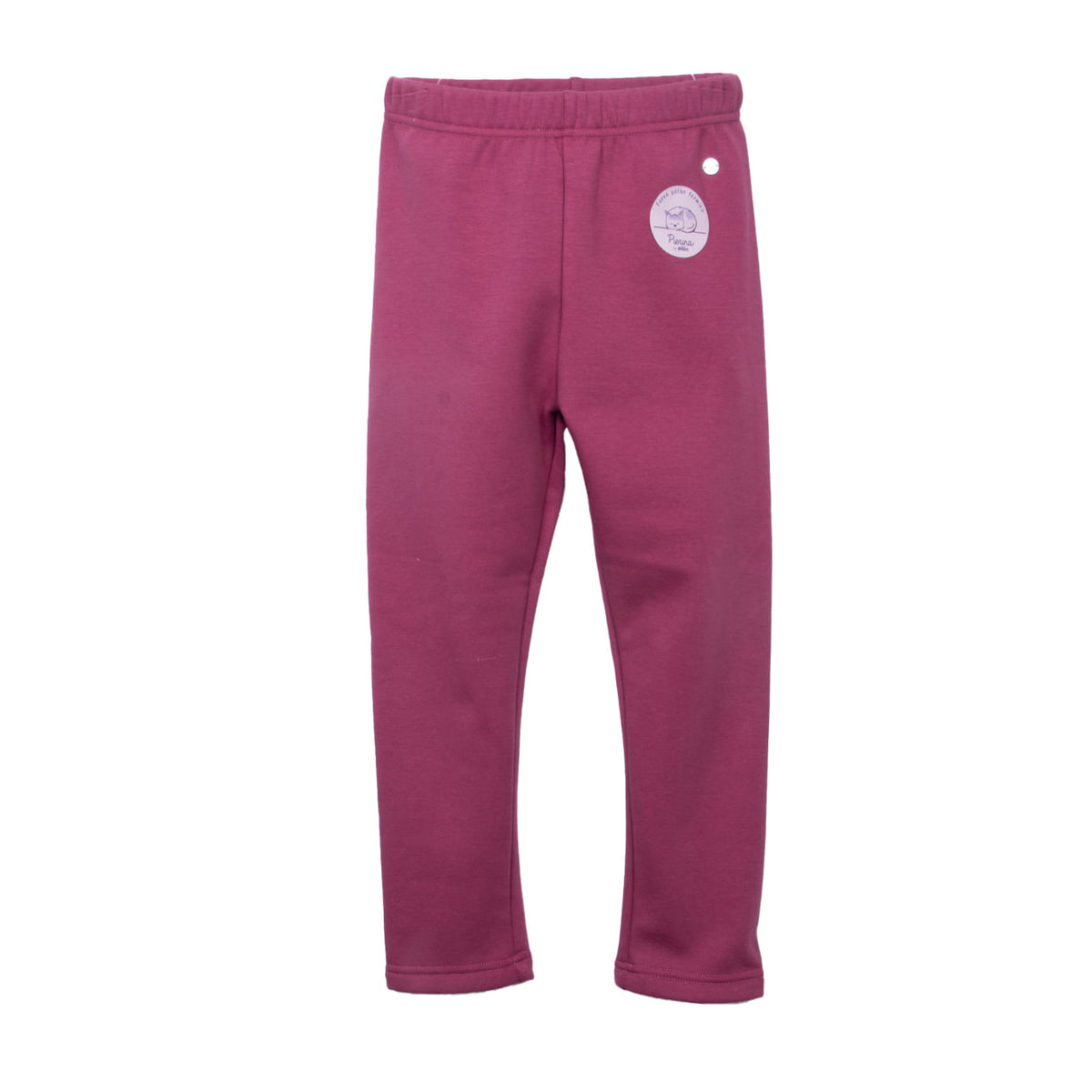 Calza Niña Forro Polar Térmico Burdeo / Turquesa