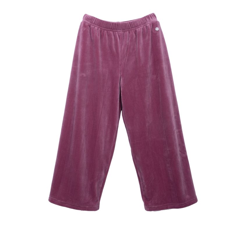 Calza Niña Wide Leg Cintura Elasticada Ciruela / Rosa