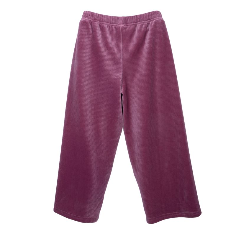 Calza Niña Wide Leg Cintura Elasticada Ciruela / Rosa