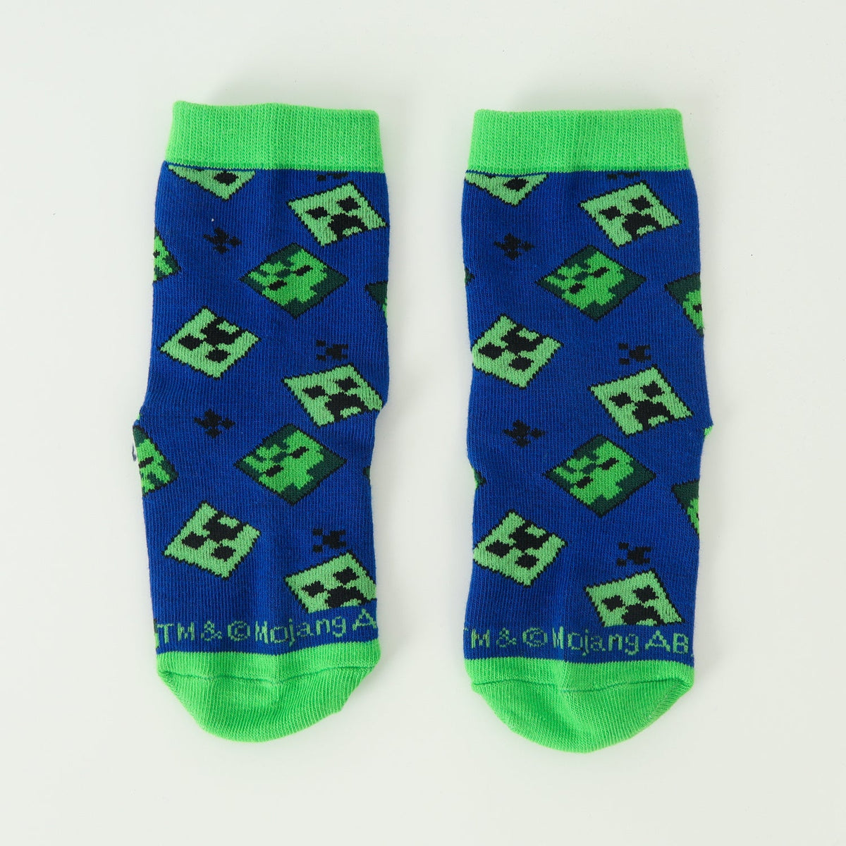 Calcetín 2P Niño Creeper Minecraft