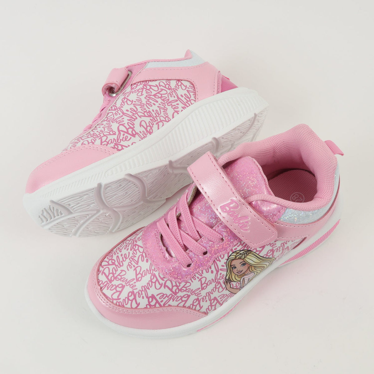Zapatilla con Luces Niña Full Print Logo Barbie