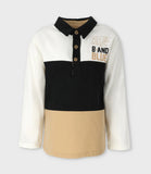 POLERA ML TRICOLOR CRUDO ALGODON