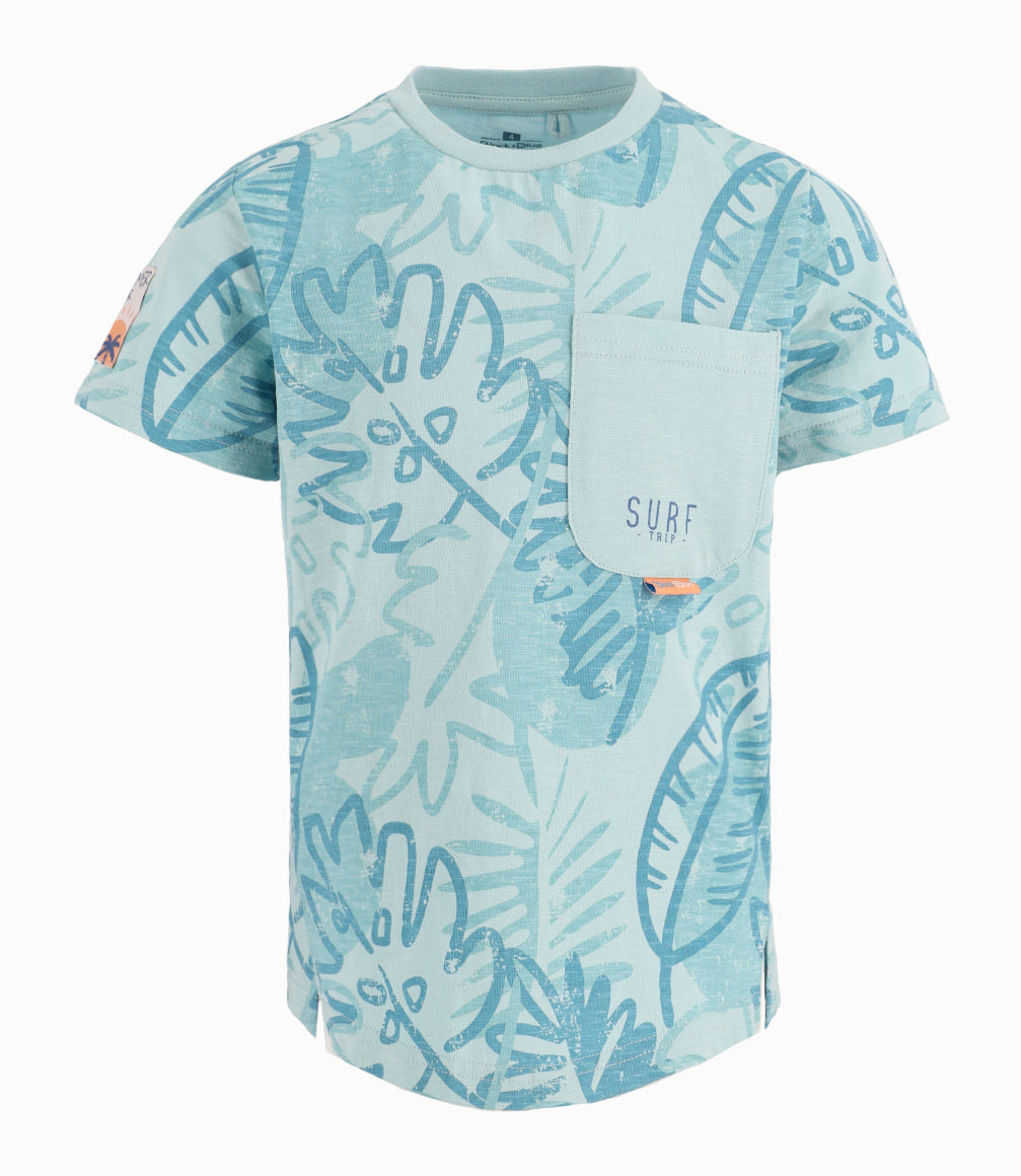 Polera MC Coral / Azul