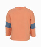 POLERA ML PERRITO BOTONES NARANJO BEBE