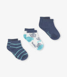 Pack Calcetín Niño 3 Pares Azul