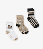 Pack Calcetín Niño 3 Pares Beige