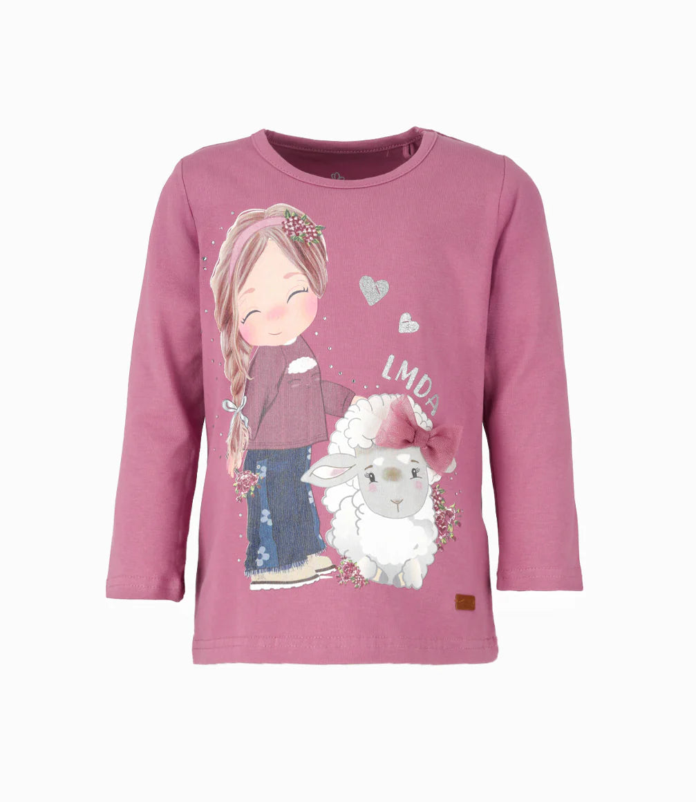 POLERA ML OVEJA BURDEO NIÑA