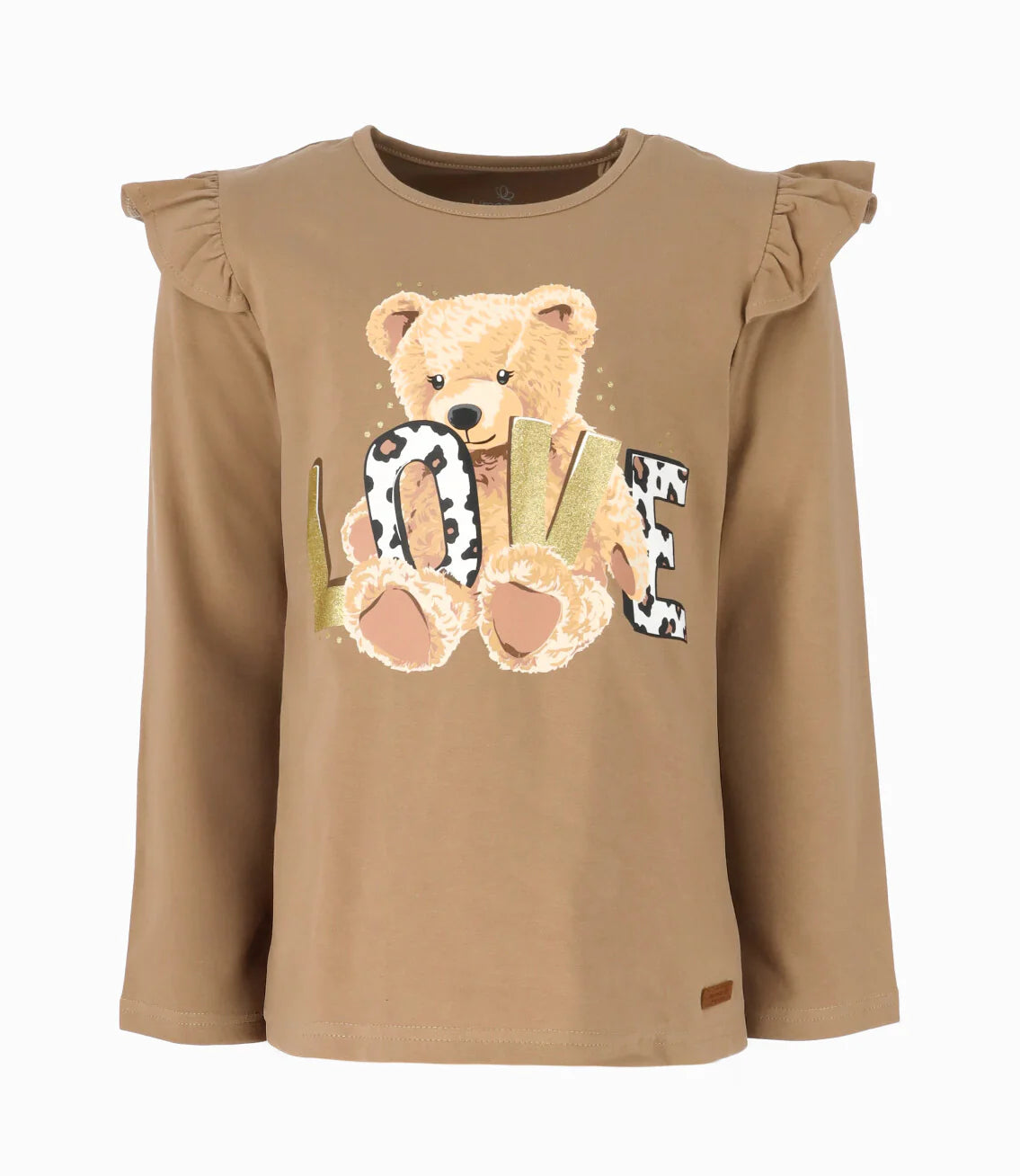 POLERA ML OSITO LOVE BEIGE NIÑA