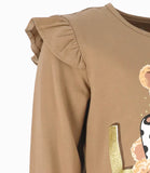 POLERA ML OSITO LOVE BEIGE NIÑA