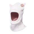 Gorro Bebé Niña Pasamontañas con Orejitas Burdeo / Crudo
