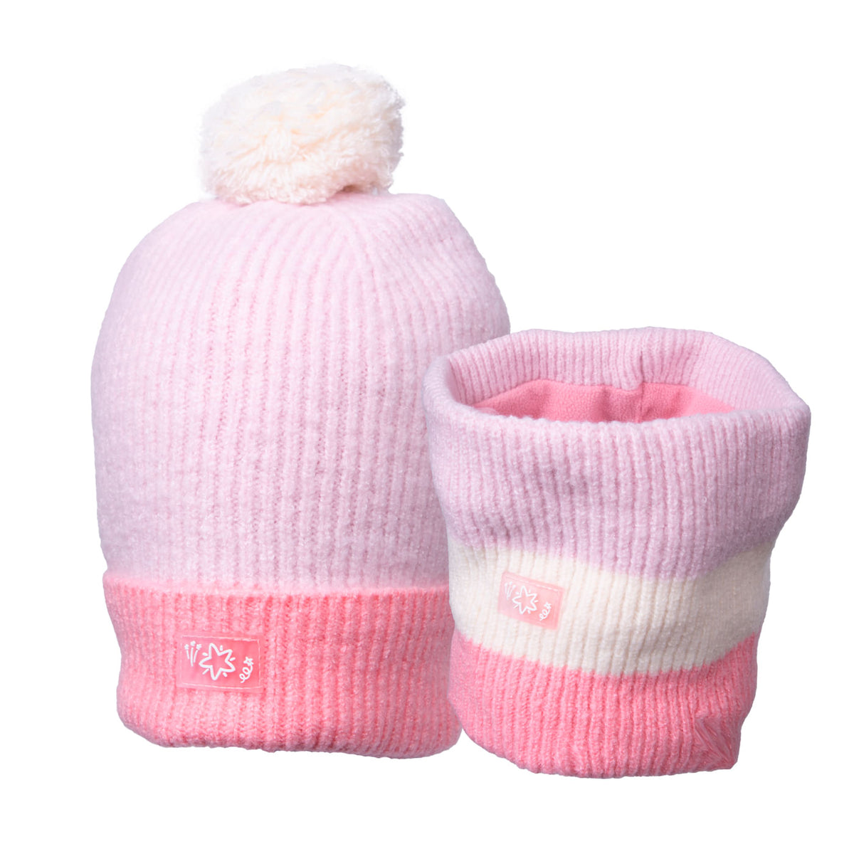 Set Gorro y Cuello Niña Tejido Calipso / Lila