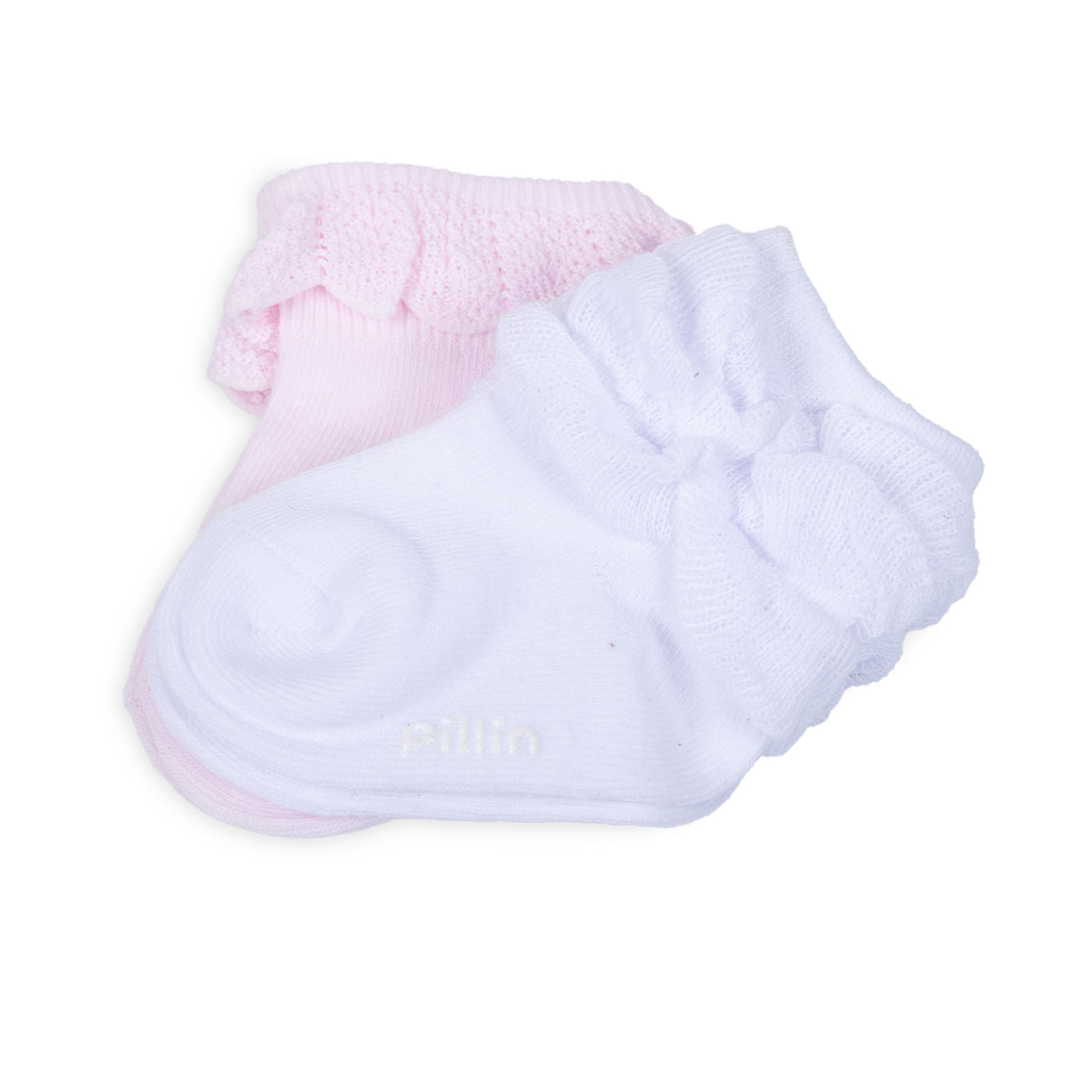Pack de 2 Calcetines Bebé Niña Algodón Lisos Surtido