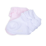 Pack de 2 Calcetines Bebé Niña Algodón Lisos Surtido