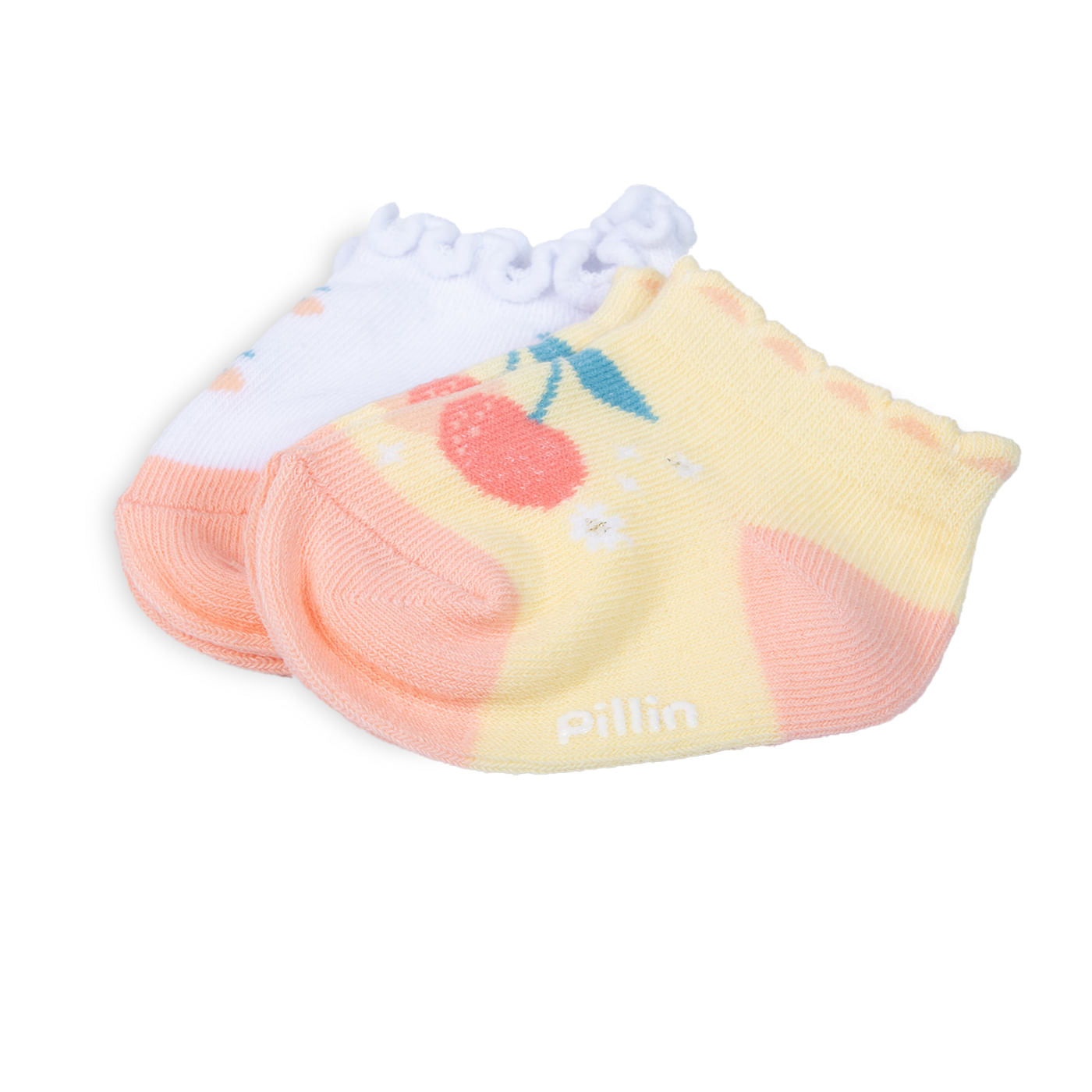 Pack de 2 Calcetines Bebé Niña Algodón Cerezas Surtido