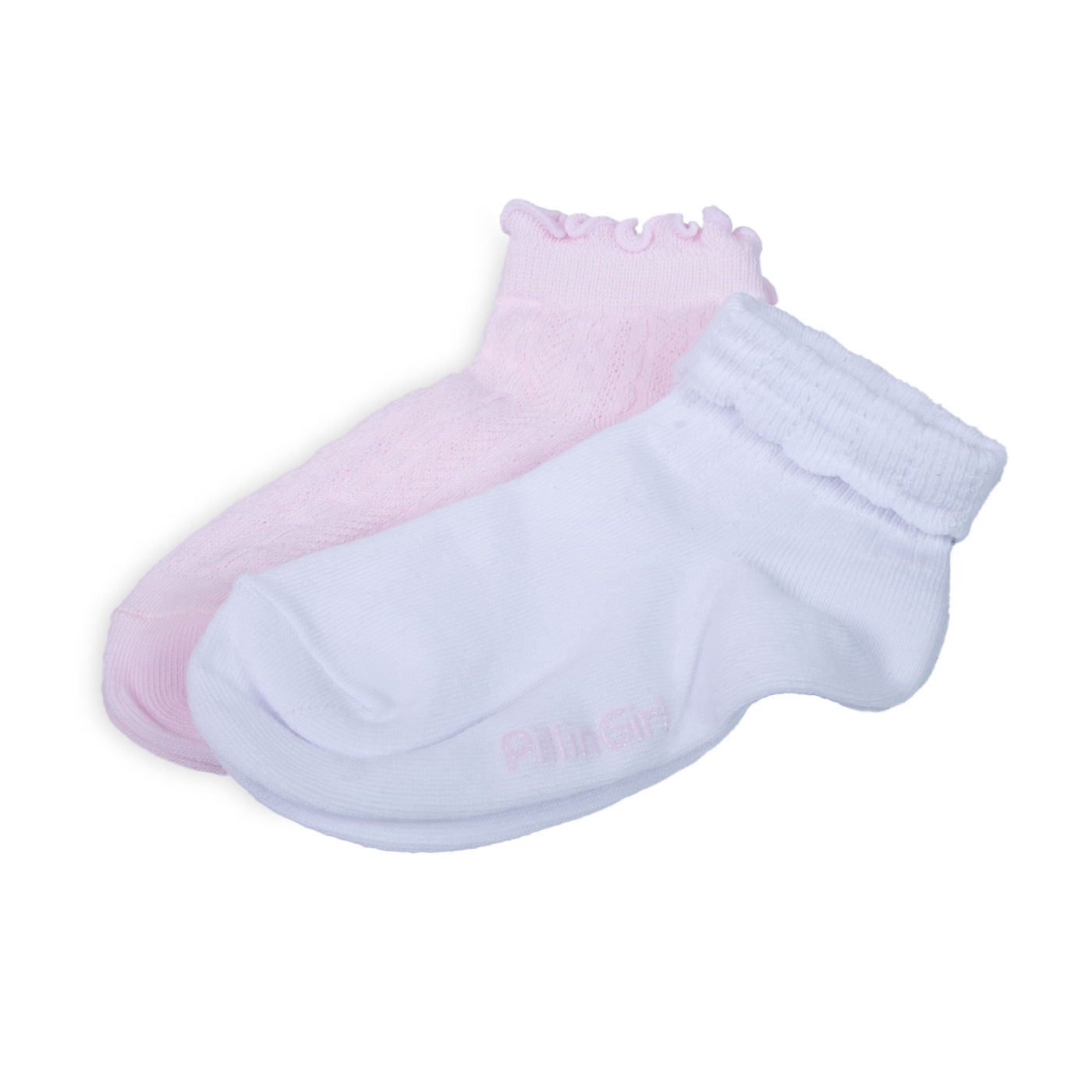 Pack de 2 Calcetines Niña Algodón Lisos Surtido