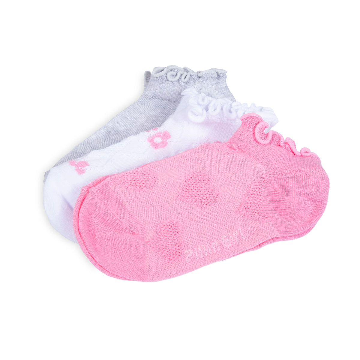 Pack de 3 Calcetines Niña Algodón Flores Surtido