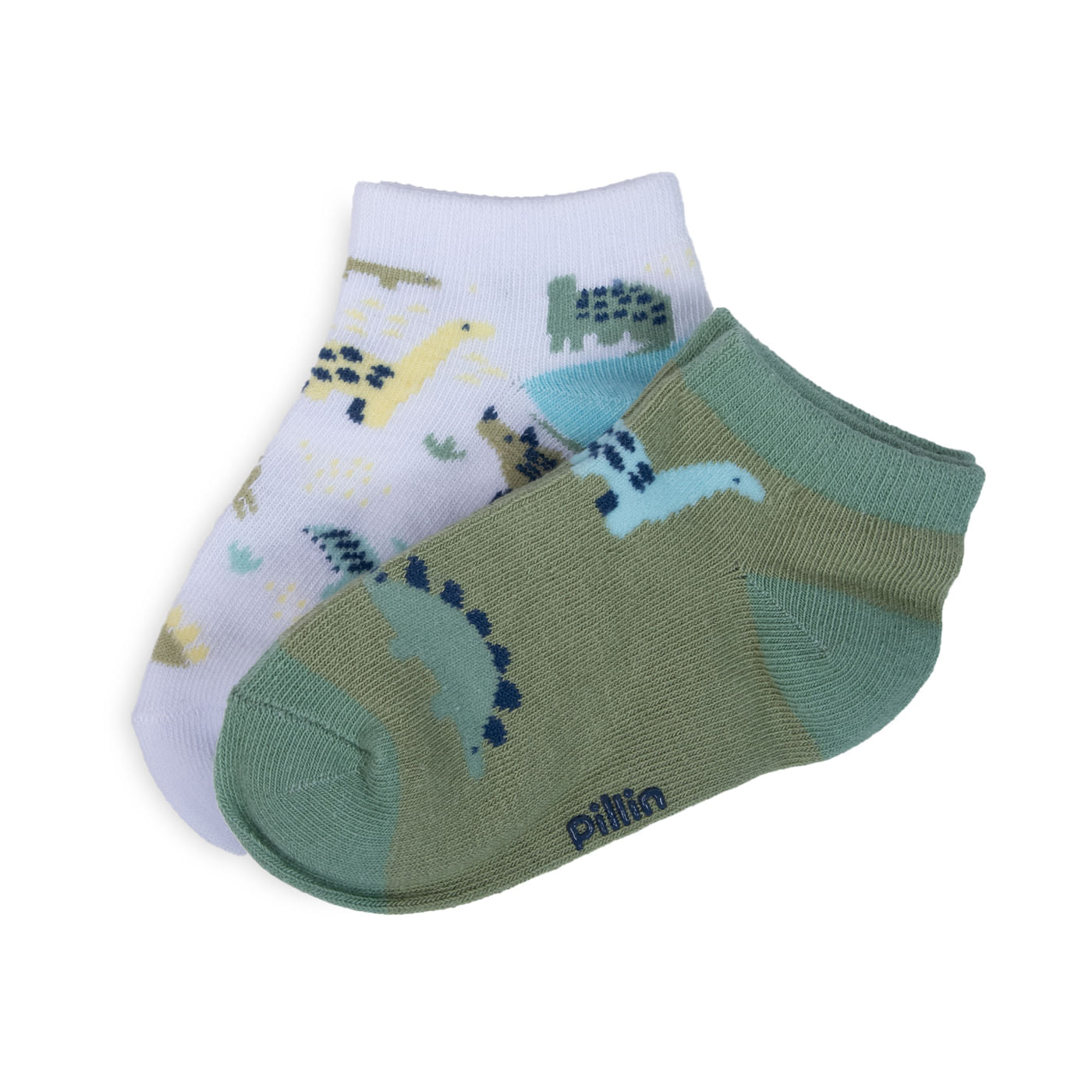 Pack de 2 Calcetines Bebé Niño Algodón Dinosaurios Surtido