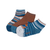 Pack de 3 Calcetines Niño Algodón Dinosaurio y Rayas Surtido