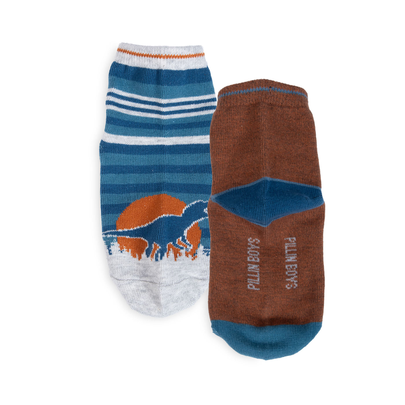 Pack de 3 Calcetines Niño Algodón Dinosaurio y Rayas Surtido