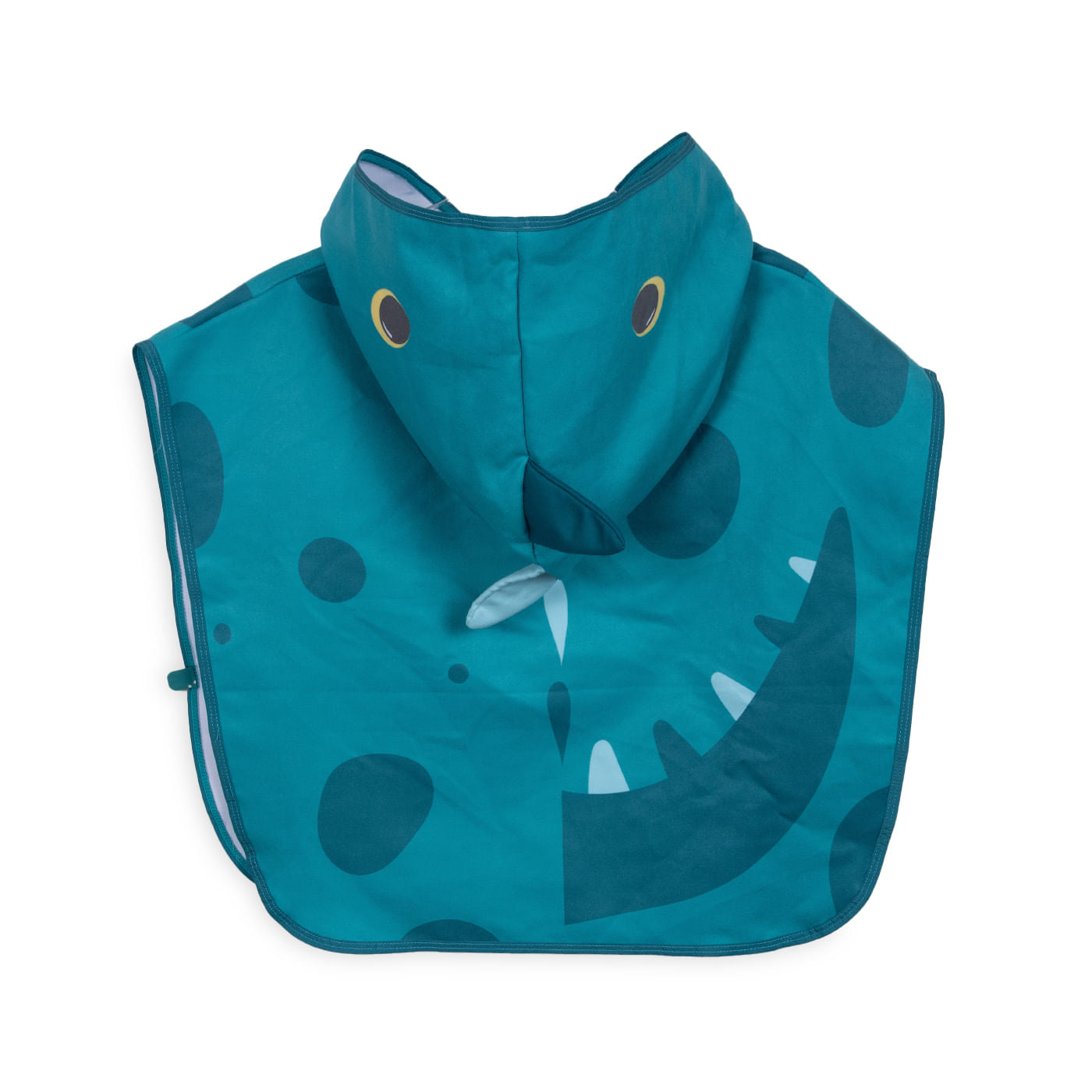 Toalla Bebé Niño Microfibra con Capucha Dinosaurio Verde