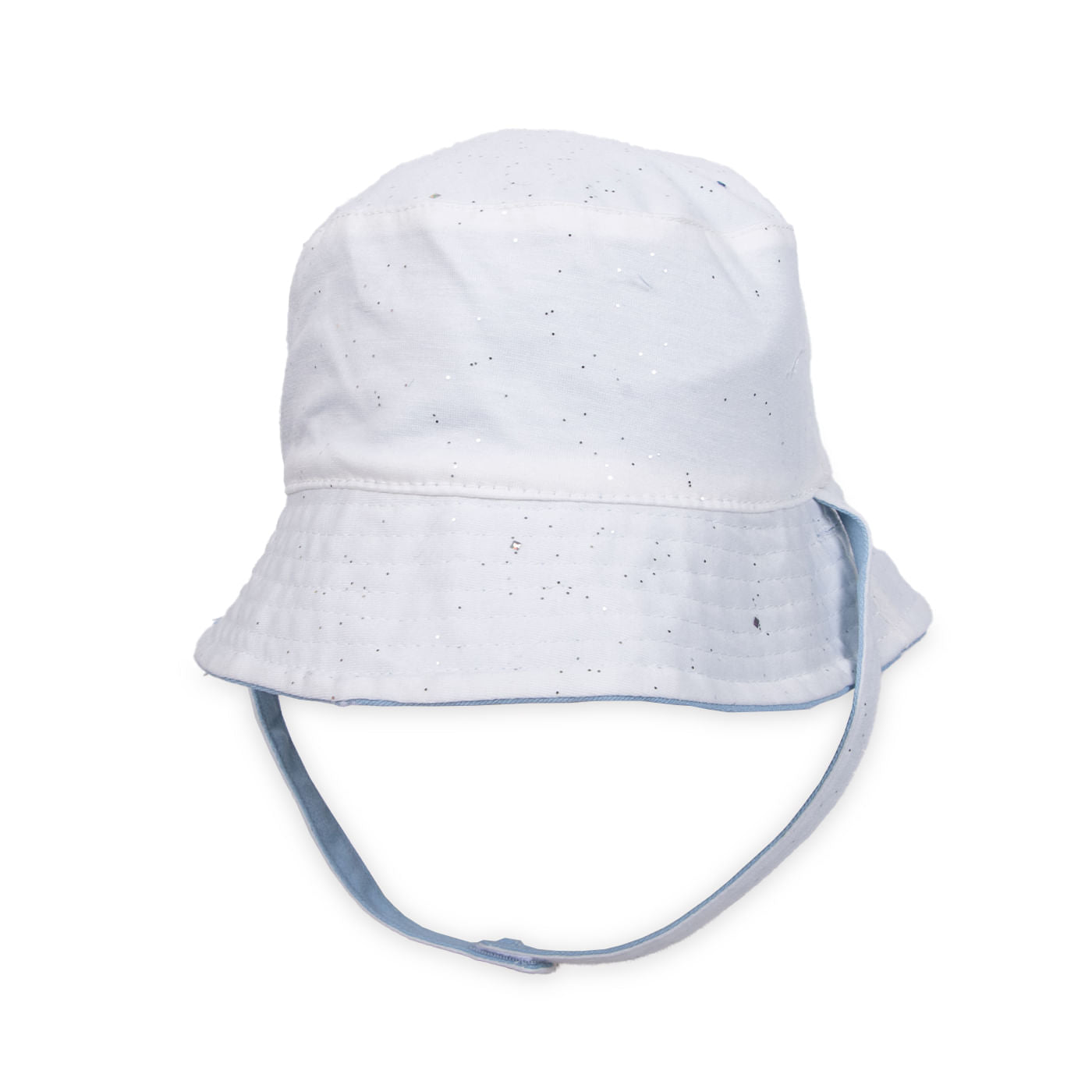 Gorro Bebé Niña Reversible Diseño Cintas Denim