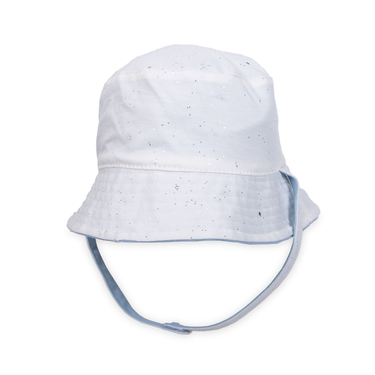 Gorro Bebé Niña Reversible Diseño Cintas Denim