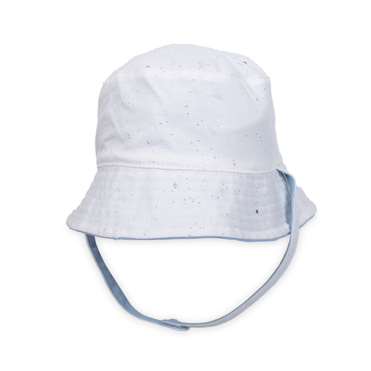 Gorro Bebé Niña Reversible Diseño Cintas Denim