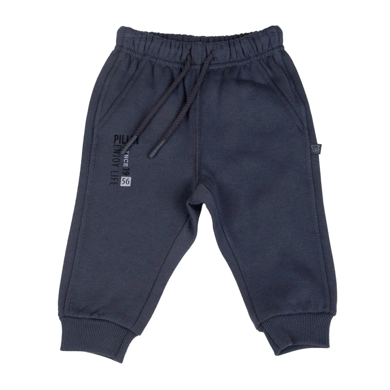 PANTALÓN BUZO BEBE NIÑO AZUL