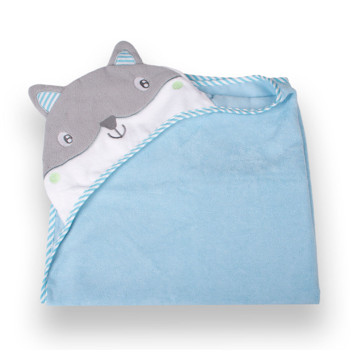 Salida de Baño Bebé Niño Celeste abierta