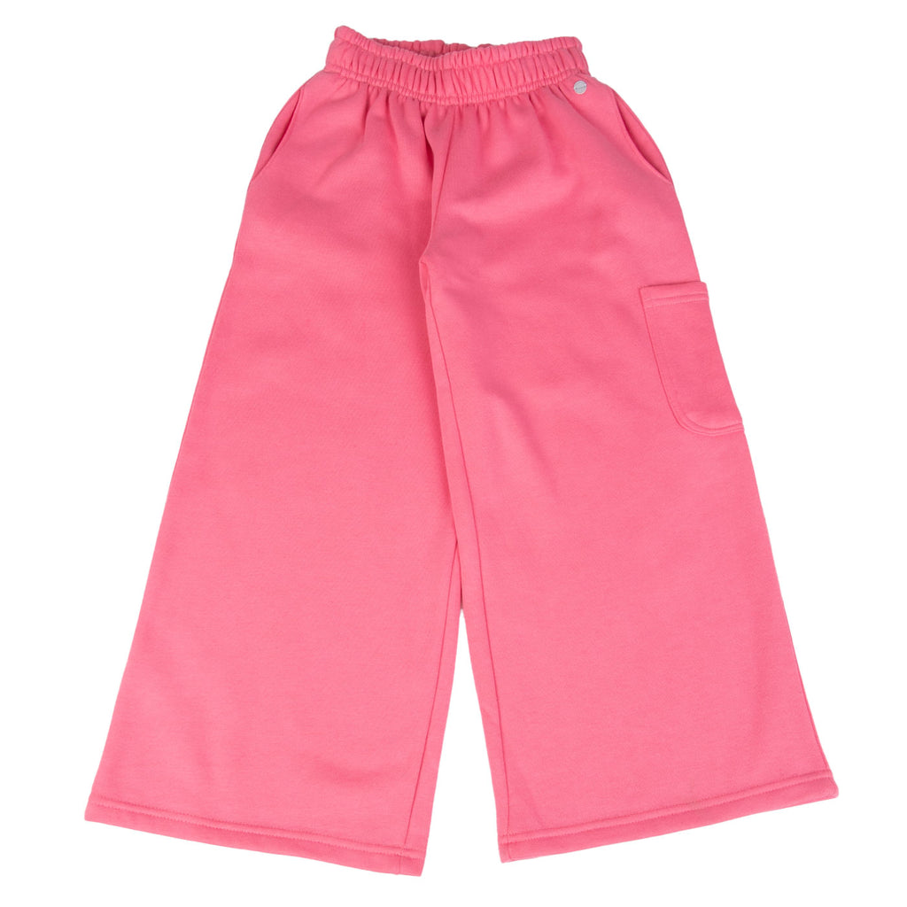 Pantalón Buzo Niña Rosado / Crudo