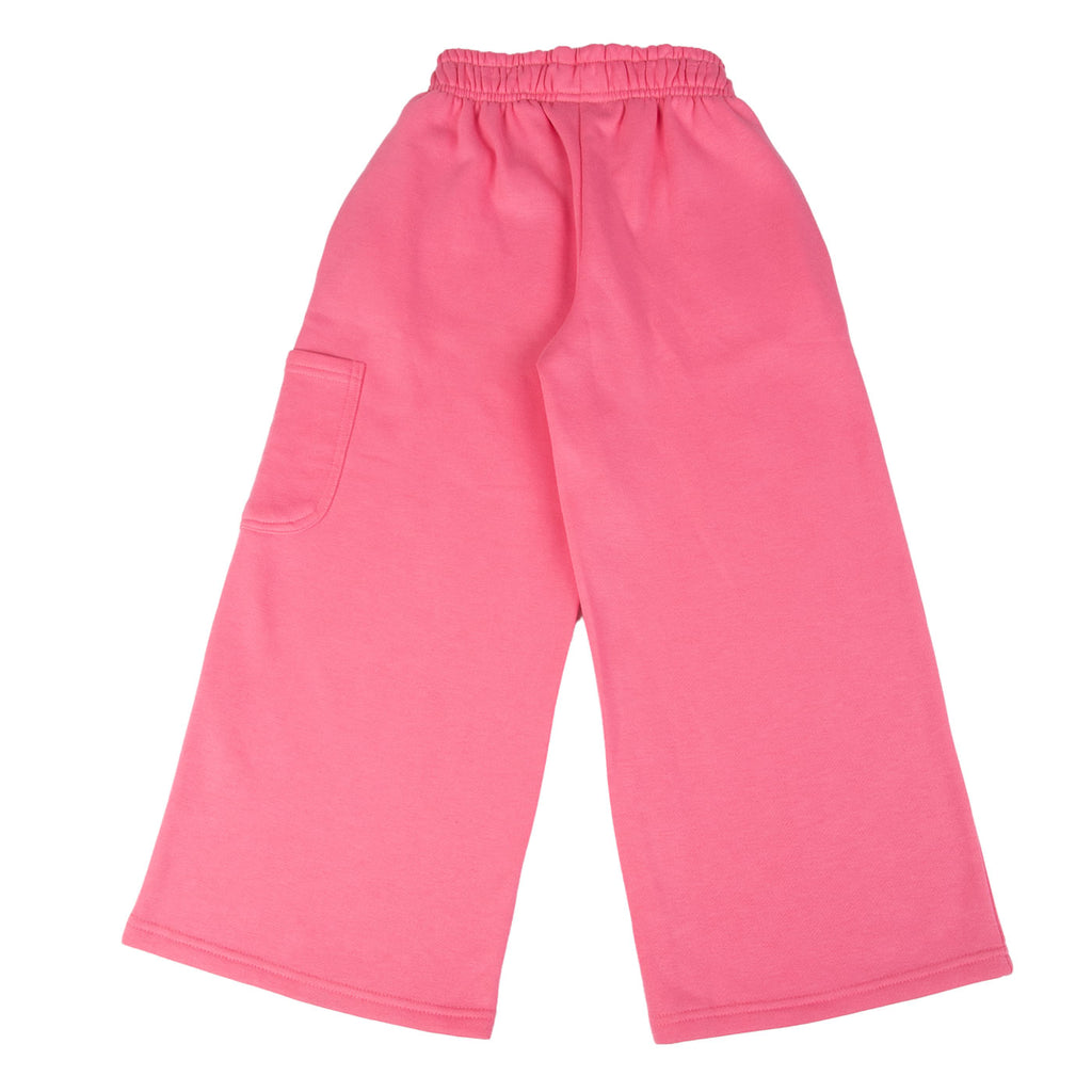 Pantalón Buzo Niña Rosado / Crudo