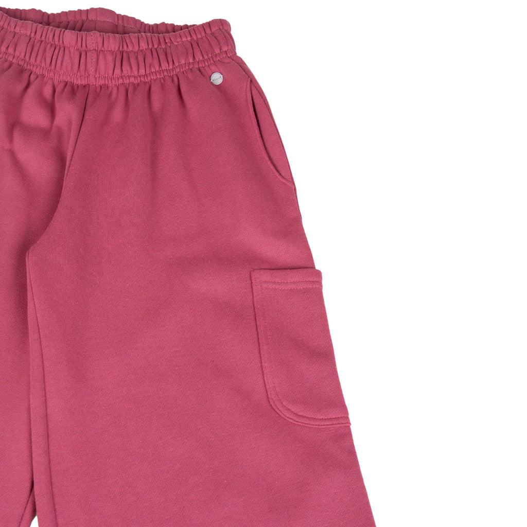 Pantalón Buzo Niña Rosado / Crudo