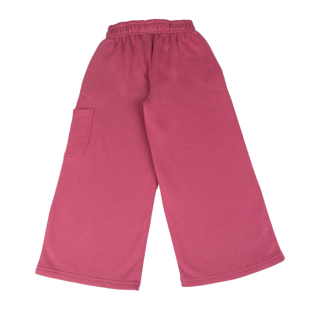 Pantalón Buzo Niña Rosado / Crudo