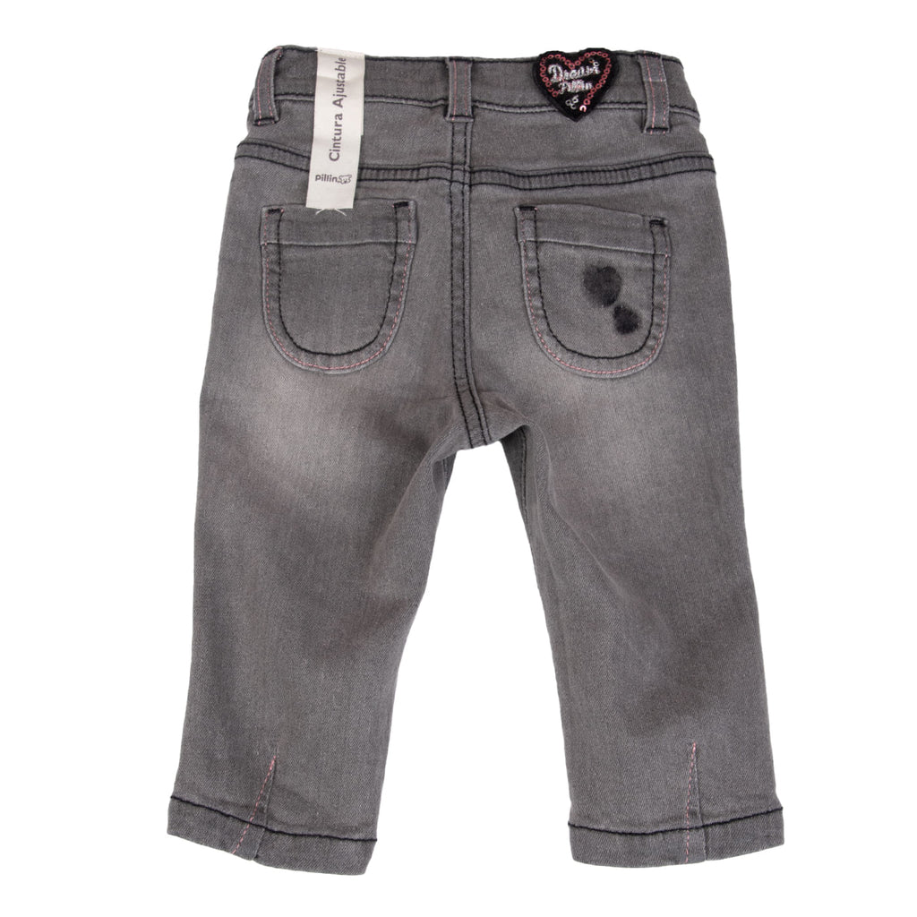 Jeans Bebé Niña Gris