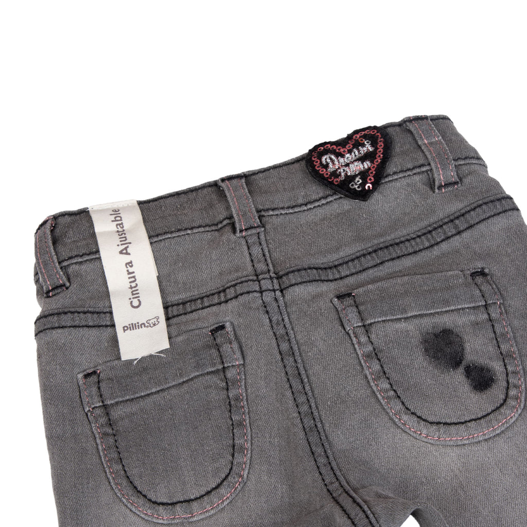 Jeans Bebé Niña Gris