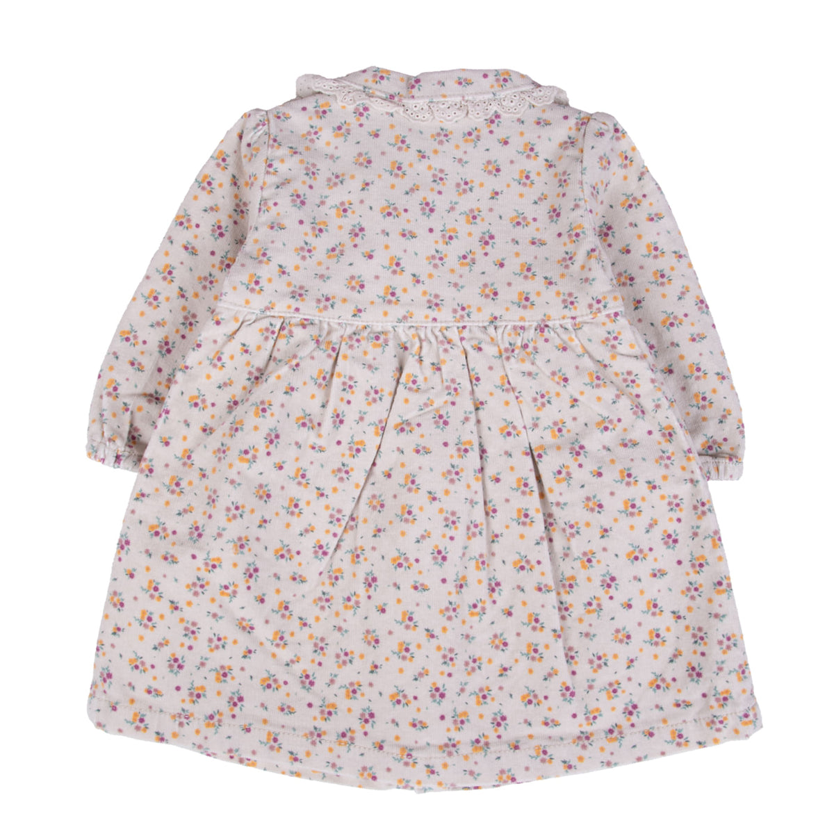 Vestido Bebé Niña Crudo / Rosado