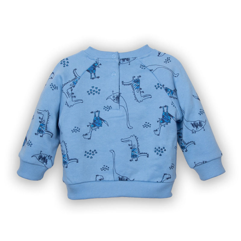 Polerón Bebé Niño Celeste / Coral