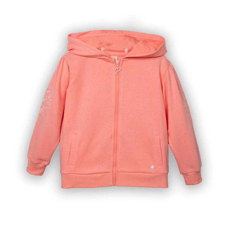 Polerón Niña Rosado / Verde