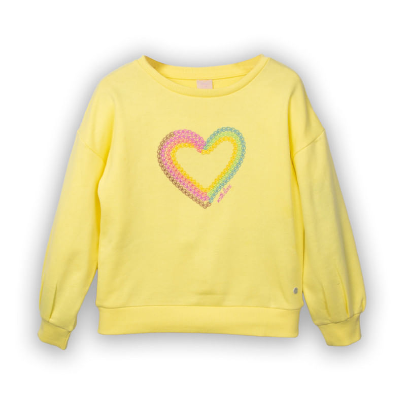 Polerón Niña Amarillo / Rosado